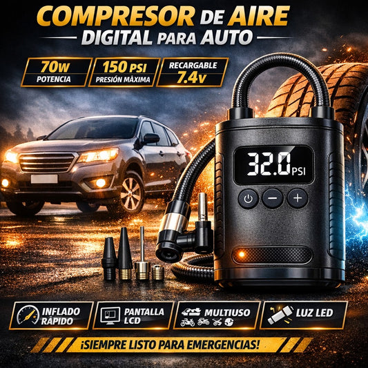 Compresor De Aire Digital Para Auto